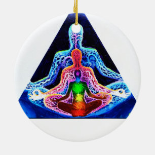 Meditation Ceramic Tree Decoration