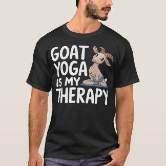 Meditation Class Animal Lover Funny Goat T-Shirt