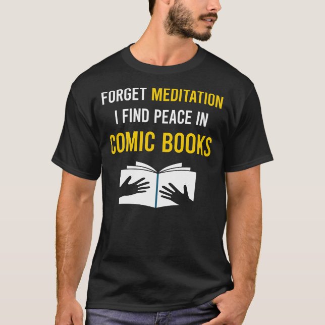 Meditation Comic Books Comics T-Shirt (Front)