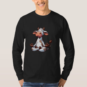 Meditation Cow Yoga Pose Relaxing Animal T-Shirt