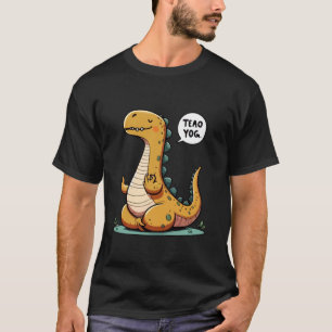 Meditation Dinosaur Yoga Pose Relaxing Animal T-Shirt