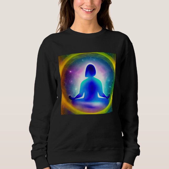 Meditation Enlightment Spiritual Yoga Transcendent Sweatshirt (Front)