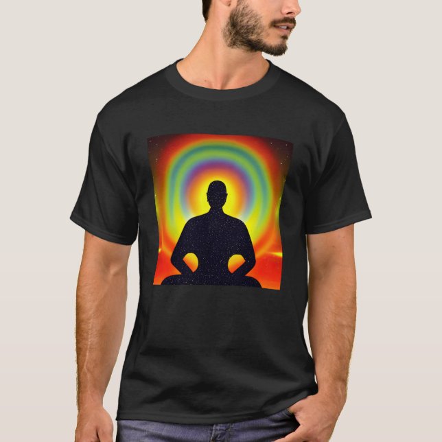 Meditation Enlightment Spiritual Yoga Transcendent T-Shirt (Front)
