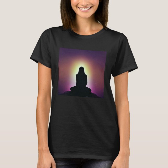 Meditation Enlightment Spiritual Yoga Transcendent T-Shirt (Front)