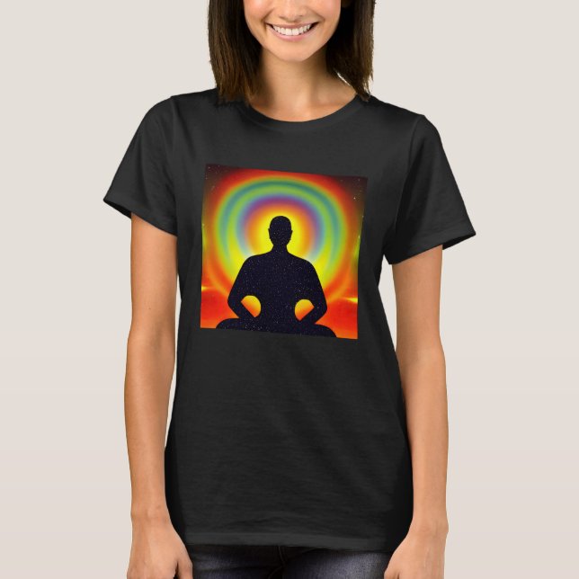Meditation Enlightment Spiritual Yoga Transcendent T-Shirt (Front)