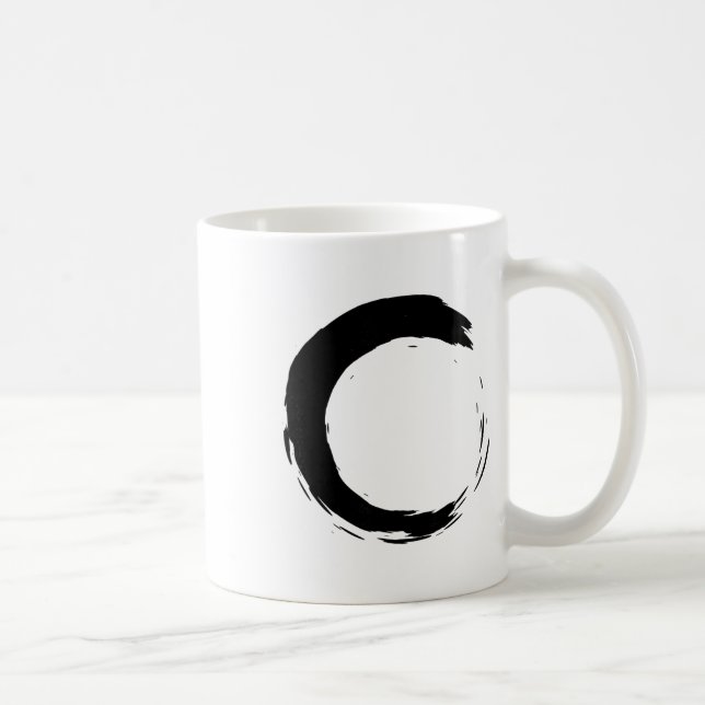 Meditation Enso Circle Mindfulness Buddha Buddhist Coffee Mug (Right)