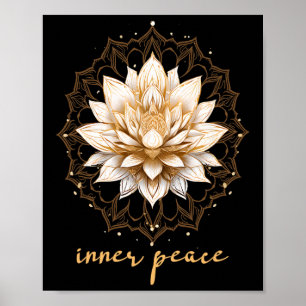 Meditation Esoteric Lotus Inner Peace Yoga Poster