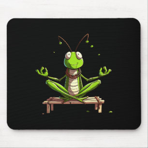 Meditation Grhopper Yoga Pose Relaxing Animal _1 Mouse Pad