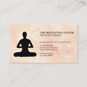 Meditation Health & Wellness Business Card