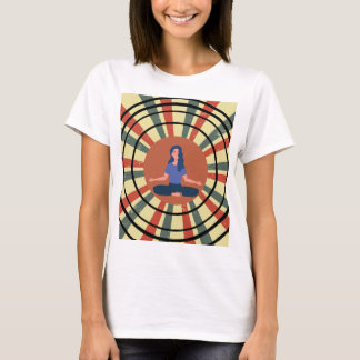 Meditation in Circles: Calm Energy in a Retro Dyna T-Shirt