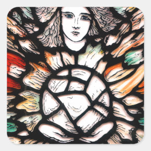 Meditation in Colours Square Sticker