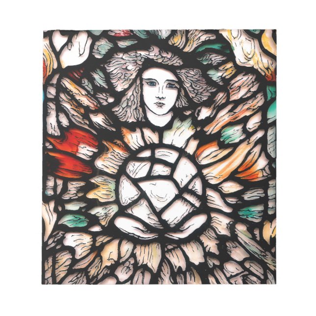 Meditation in Colours: Stained-Glass Art & Spiritu Notepad (Front)