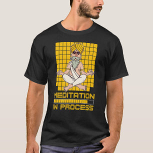 Meditation In Process Guru Hinduism Yoga Pose Bear T-Shirt
