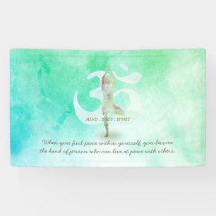 Meditation Instructor Yoga Tree Pose Om Sign Quote