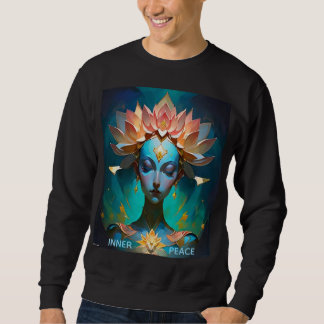 MEDITATION LOTUS GODDESS SPRITIUAL ART T-SHART SWEATSHIRT