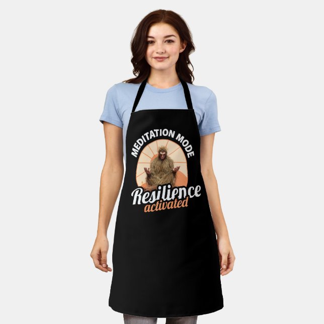 Meditation Mode Bigfoot Resilience Activated Apron (Worn)