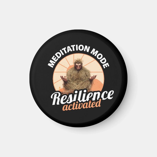 Meditation Mode Bigfoot Resilience Activated Magnet (Front)
