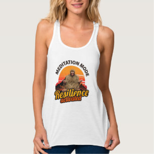 Meditation Mode Resilience Activated Bigfoot Art Singlet