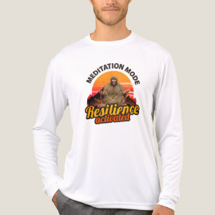 Meditation Mode Resilience Activated Bigfoot Art Tri-Blend Shirt