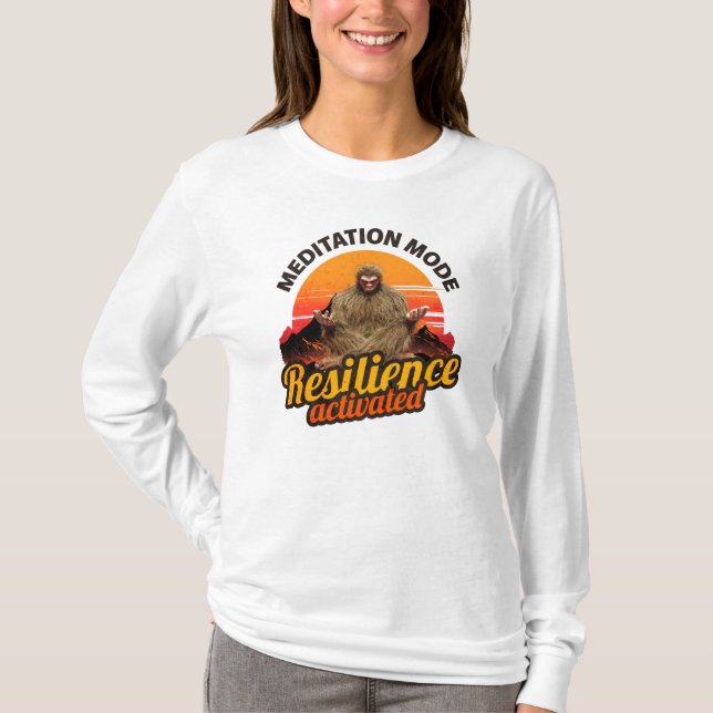 Meditation Mode: Resilience Activated Bigfoot T-Shirt (Front)