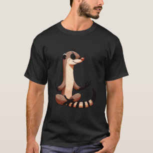 Meditation Mongoose Yoga Pose Relaxing Animal T-Shirt