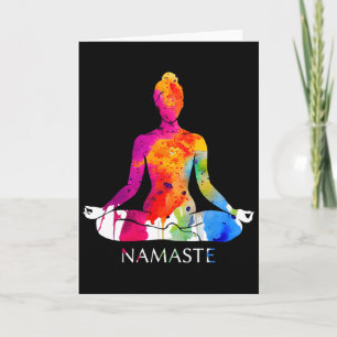 Meditation Namaste Yoga Card
