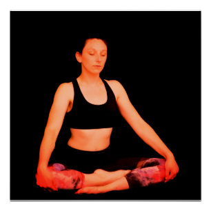 Meditation Pose Poster