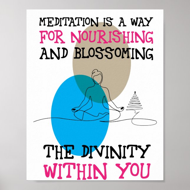 Meditation Poster for Fitness lover (Front)