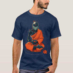 Meditation Robot Monk by Tobe Fonseca T-Shirt