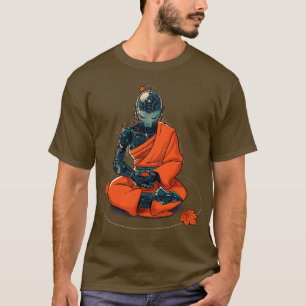 Meditation Robot Monk by Tobe Fonseca T-Shirt