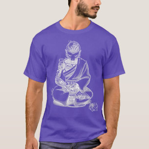 Meditation Robot Monk Minimalist by Tobe Fonseca T-Shirt