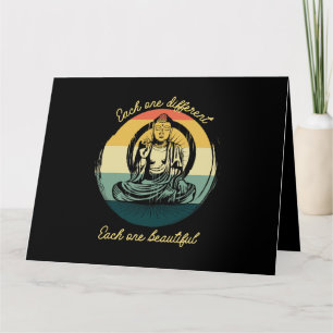 Meditation Saying Each One Different Beautiful Bud Card