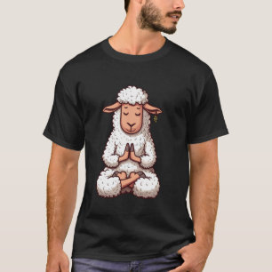 Meditation Sheep Yoga Pose Relaxing Animal T-Shirt