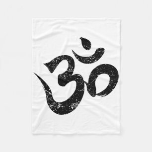 Meditation Shirt Orange Tee Spiritual Indian Yoga Fleece Blanket