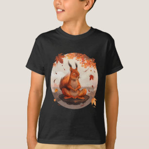 Meditation Squirrel Animal Art Spirituality Yoga B T-Shirt