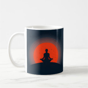 Meditation Sunset Yoga Coffee Mug