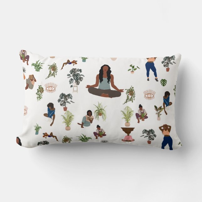 Meditation Throw Pillow (Front)