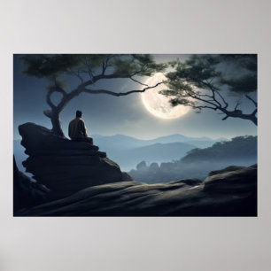 Meditation Tranquil Peaceful Nature  Poster