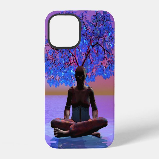 Meditation Tree iPhone Case (Back)