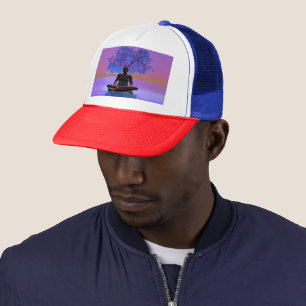 Meditation Tree Trucker Hat
