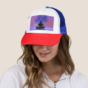 Meditation Tree Trucker Hat