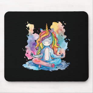 Meditation Unicorn Artwork Yoga Buddhist Zen Buddh Mouse Pad