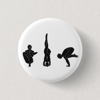 Meditation, yoga, Attitude 3 Cm Round Badge