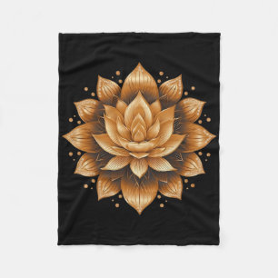Meditation Yoga Mandala Design. Fleece Blanket