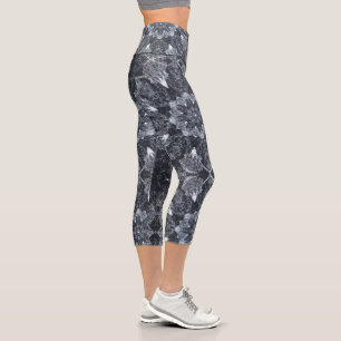 Meditation & Yoga mandala, Wellbeing Art / Fashion Capri Leggings