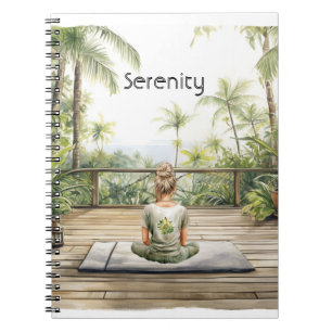 Meditation Yoga Pose Serenity Notebook