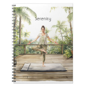 Meditation Yoga Pose Serenity Notebook