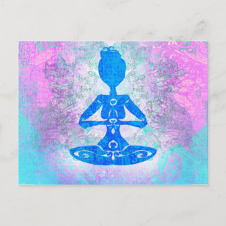 Meditation Yoga Postcard