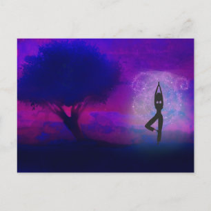 Meditation Yoga Postcard