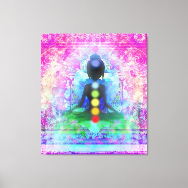 Meditation Yoga Premium Wrapped Canvas (Front)